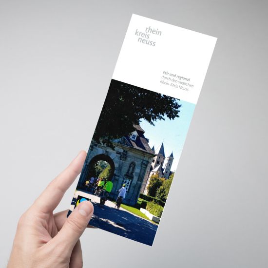 Flyer mit dem Schriftzug "Faire Radtour"