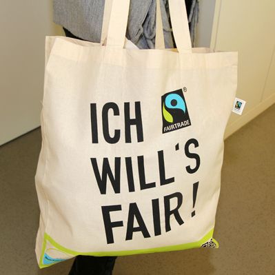 Baumwolltasche mit der Aufschrift „ICH WILL´S FAIR!“
