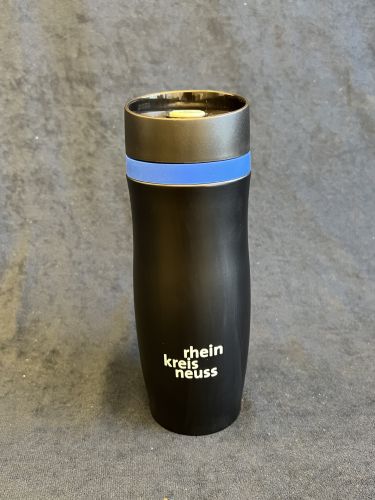 Thermobecher mit Rhein-Kreis Neuss-Logo
